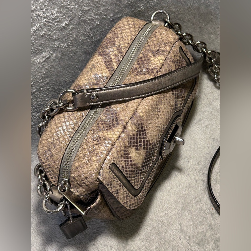 Coach Campbell Exotic Leather Python Crossbody Bag - image 8